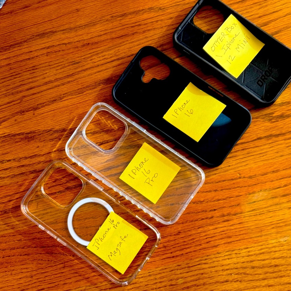 iPhone Cases Collection, 2-16 Pro,1-IPhone 16, 1-12 Mini OTTERBOX